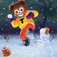 Схема вышивки «мишки»