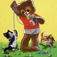 Оригинал схемы вышивки «мишки» (№24861)