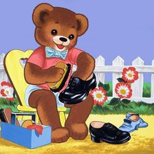 Схема вышивки «мишки»