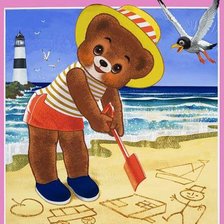 Схема вышивки «мишки»