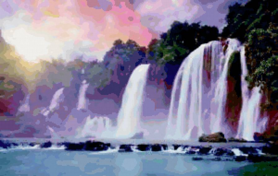 водопад - вода, природа - предпросмотр