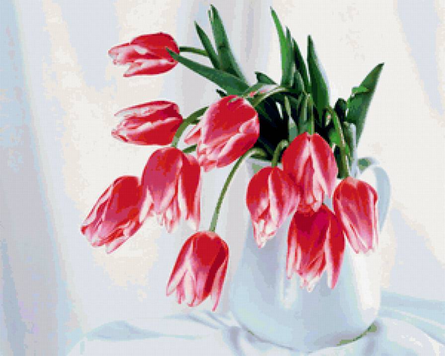 тюльпаны - букет, цветы, тюльпаны - предпросмотр