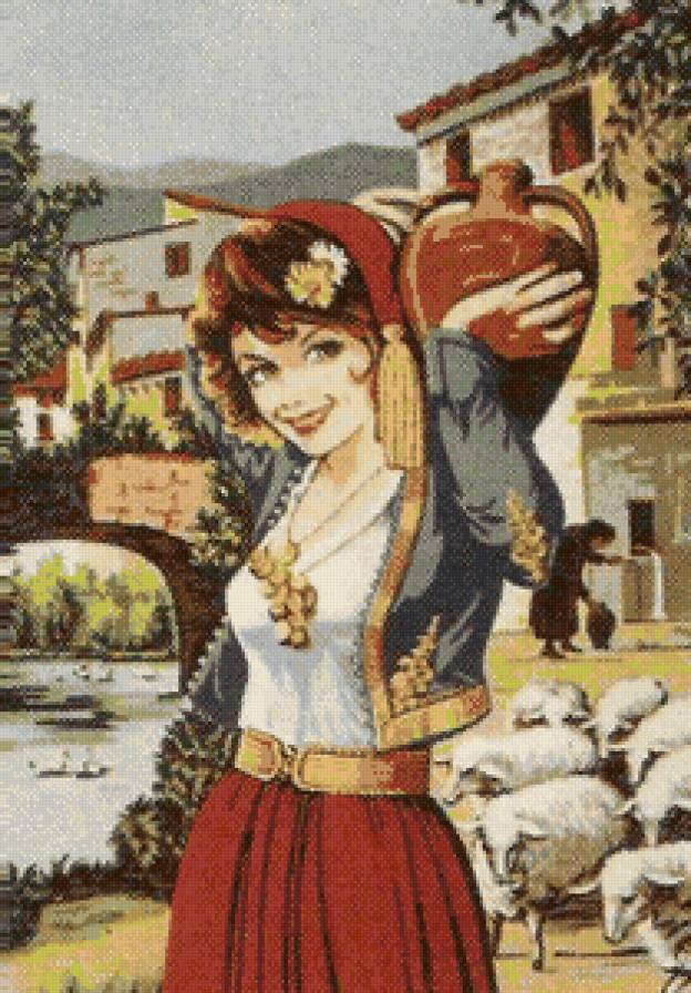 №25434 - люди, пейзаж, девушка - предпросмотр