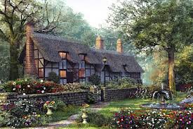 домик - пейзаж - оригинал