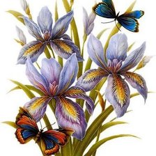 Схема вышивки «цветы»