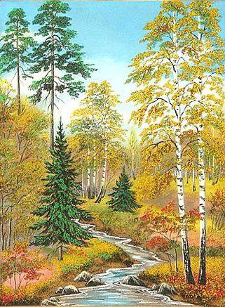 Серия "Пейзаж Осень." - река, осень, пейзаж - оригинал