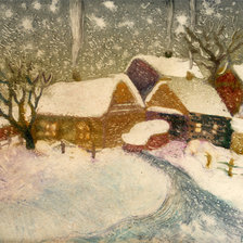 Схема вышивки «Серия "Пейзаж. Зима."»