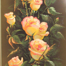 Оригинал схемы вышивки «розы» (№25985)