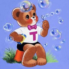 Схема вышивки «мишки»