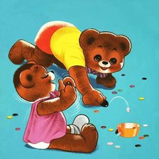 Схема вышивки «мишки»