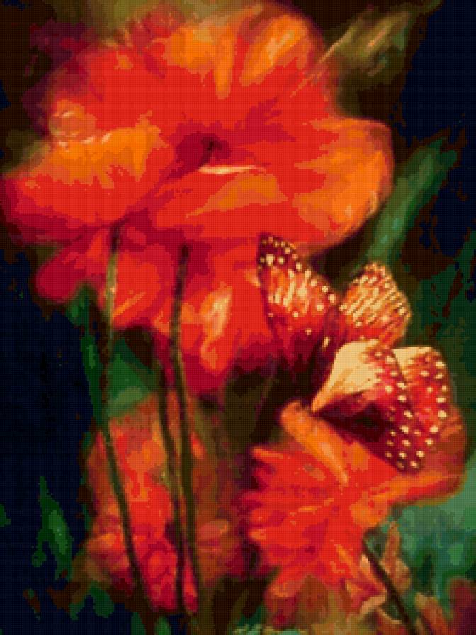 серия"Цветочная мистерия"Кэрола  Кавалариса - цветы, природа - предпросмотр
