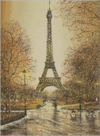 Париж - франция, дождь, париж, город - оригинал