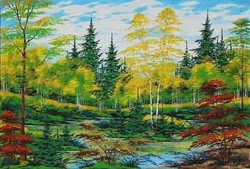 Серия "Пейзаж. Осень" - пейзаж, осень, река - оригинал