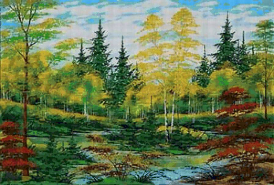 Серия "Пейзаж. Осень" - река, пейзаж, осень - предпросмотр