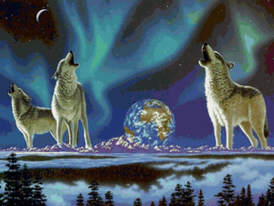 лунная песня - волки, мир - предпросмотр