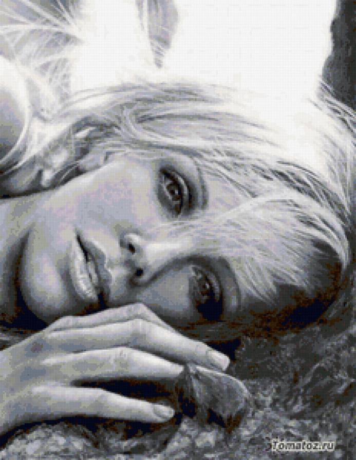 девушка - чувства, тоска, люди, девушка, лица, взгляд - предпросмотр