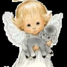 Оригинал схемы вышивки «ангел» (№27240)