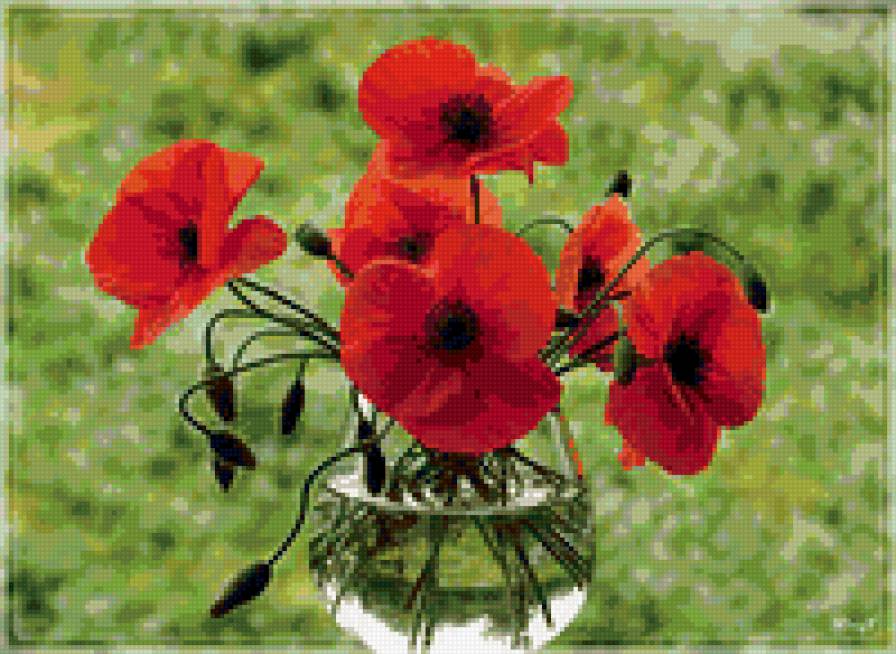 цветы в вазе - цветы, ваза - предпросмотр