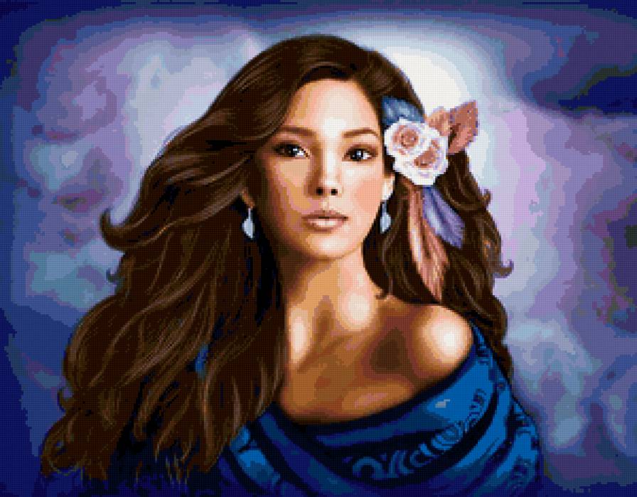 девушка - взгляд, девушка, лица, тоска, фэнтези, люди, чувства - предпросмотр