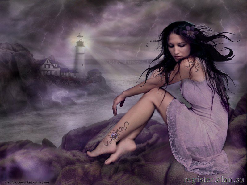 девушка - девушка, люди, тоска, лица, взгляд, фэнтези, чувства - оригинал