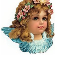 Оригинал схемы вышивки «Девочка-ангел» (№28089)