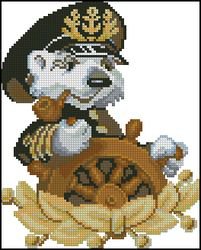 бравый капитан - моряк, щенок, картинка - оригинал