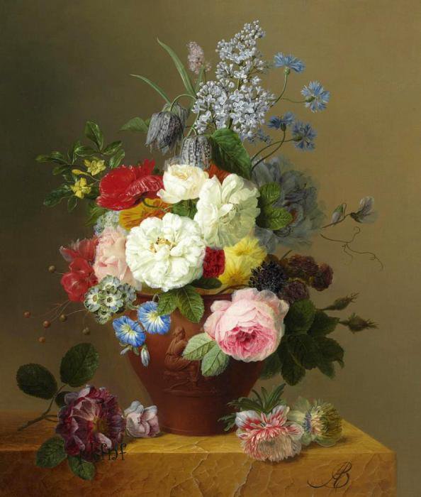 букет цветов - цветы, букет, живопись - оригинал
