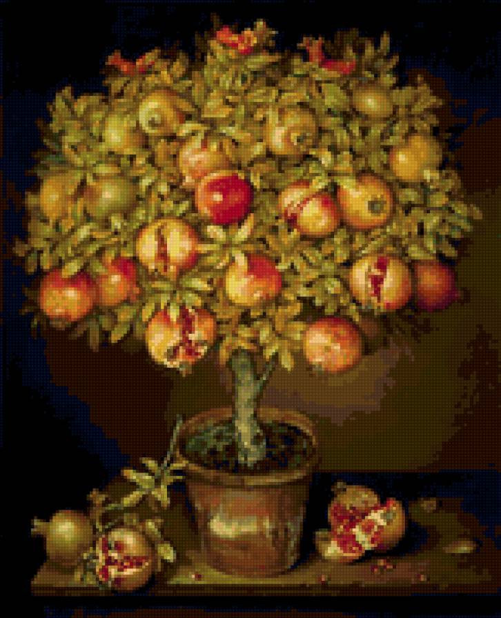 яблоня - живопись - предпросмотр