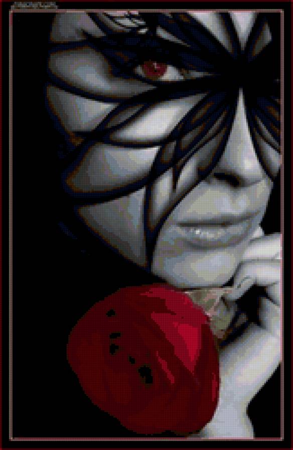 в маске - роза, девушка, маска, люди, лицо - предпросмотр