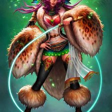 Схема вышивки «Девушка»