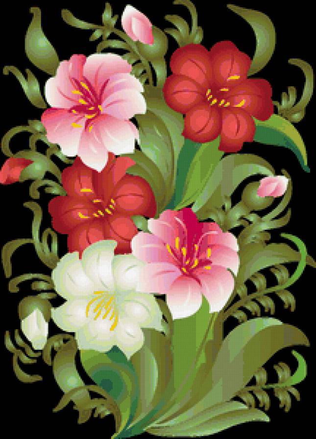 Красивые яркие цветы) - flowers, цветы - предпросмотр