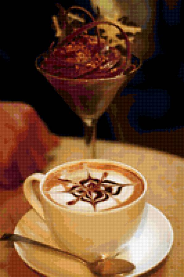 Серия "Чашечка кофе" - пара, кофе - предпросмотр