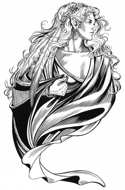 Дева эльфов - оригинал