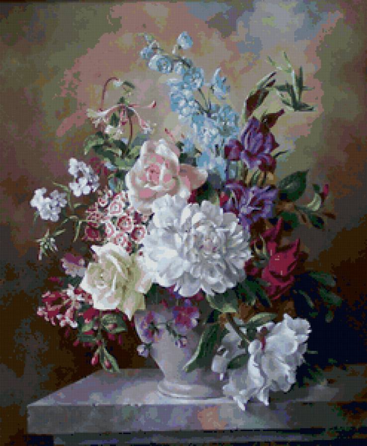 цветы - природа, натюрморт, цветы, букет - предпросмотр