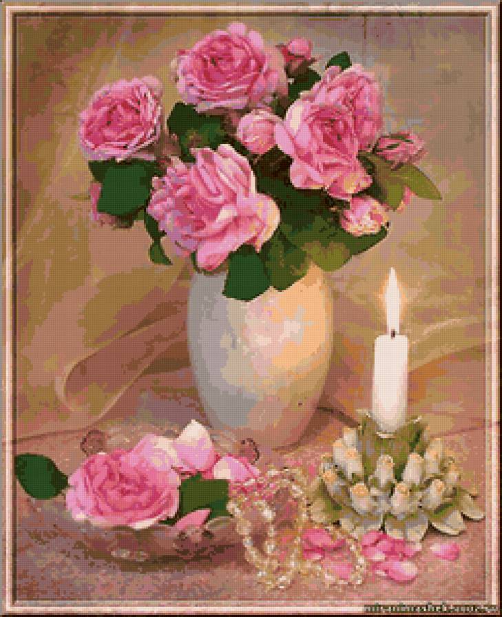 цветы - природа, цветы, натюрморт, букет - предпросмотр