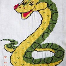 Схема вышивки «Змей с букашкой»