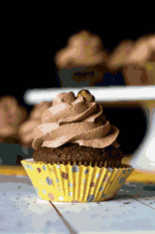 Шоколадные маффины - сладость, десерт, пирожное, сладкое, шоколадные маффины - предпросмотр
