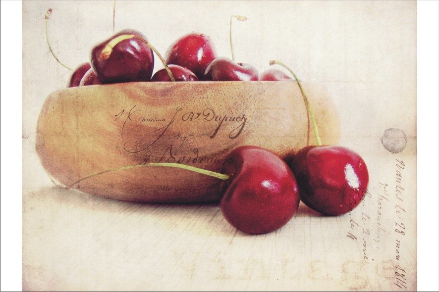 Вишня - надпись, вишни, буквы, ягоды, вишня - оригинал