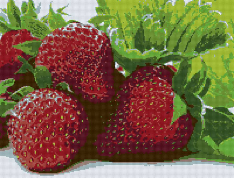 Клубничка - натюрморт, клубника, фрукты - предпросмотр