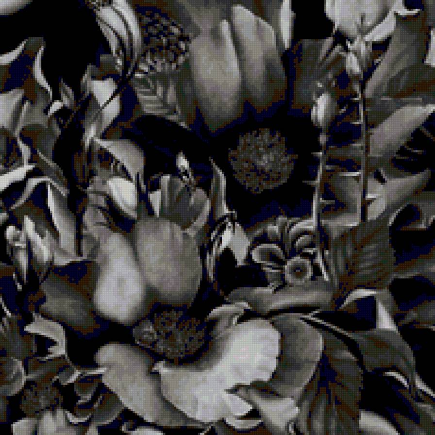 №32091 - розы, монохром, подушка, черно-белое, цветы - предпросмотр