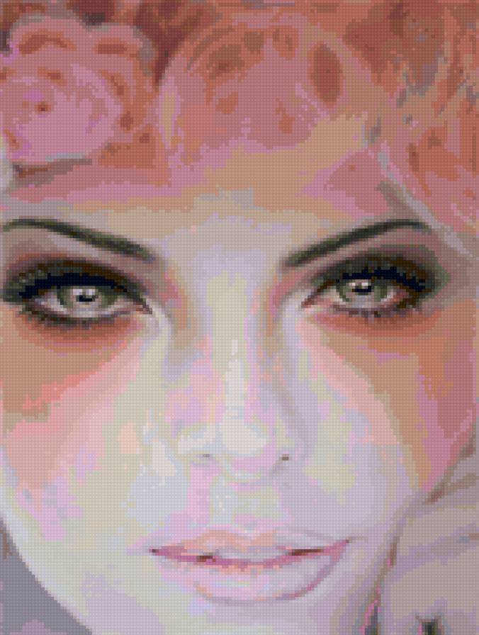 №33358 - люди, искусство, живопись, девушка, картина - предпросмотр