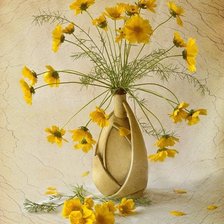 Оригинал схемы вышивки «Желтые цветы» (№33667)