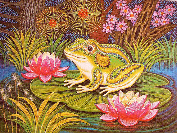 Лягушка - лягушка, земноводные, болото, цветы, природа, кувшинки, красота - оригинал