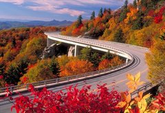 дорога в горах - пейзаж, осень, дорога, лес, горы - оригинал