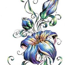 Схема вышивки «Цветок»