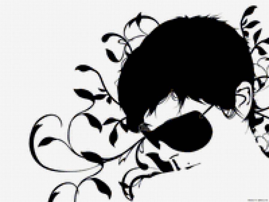 Парень - черно-белое, парень - предпросмотр