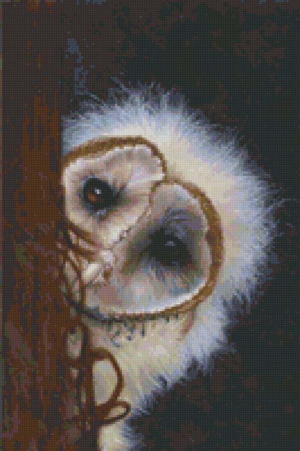 №35407 - животные, искусство, природа, живопись, картина, птицы - предпросмотр