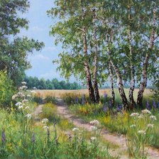 Схема вышивки «Пейзаж»