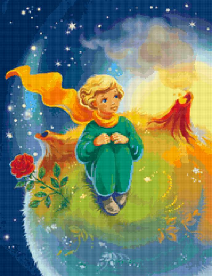 маленький принц - сказка, цветы, планета, дети, маленький принц - предпросмотр