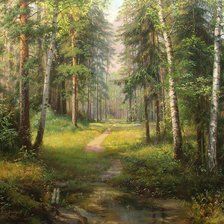 Схема вышивки «Пейзаж»